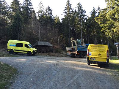 Unser equipment für den tiefbau