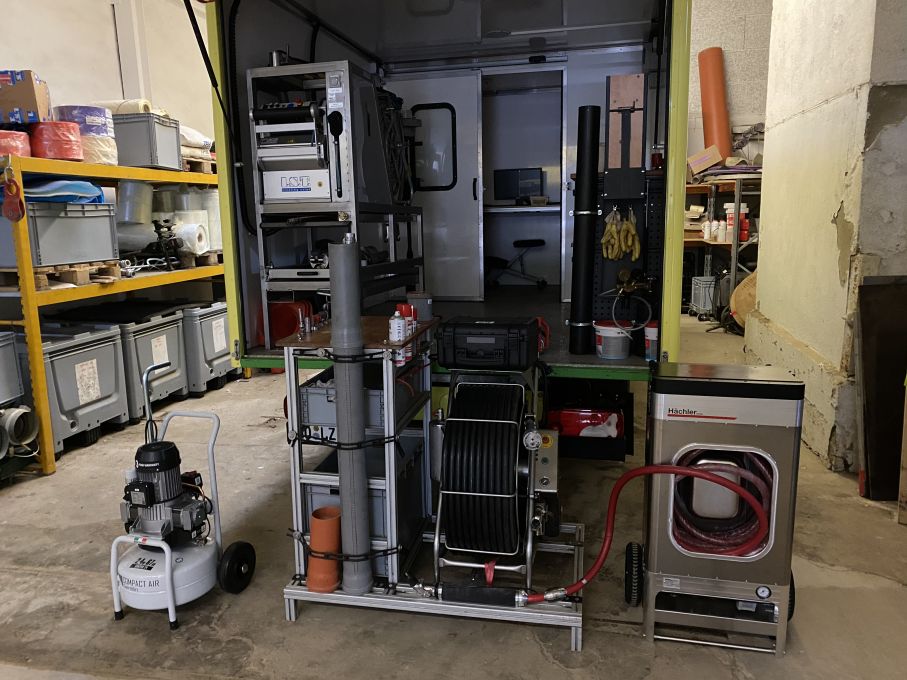 Fallleitungen mit Roboter reparieren